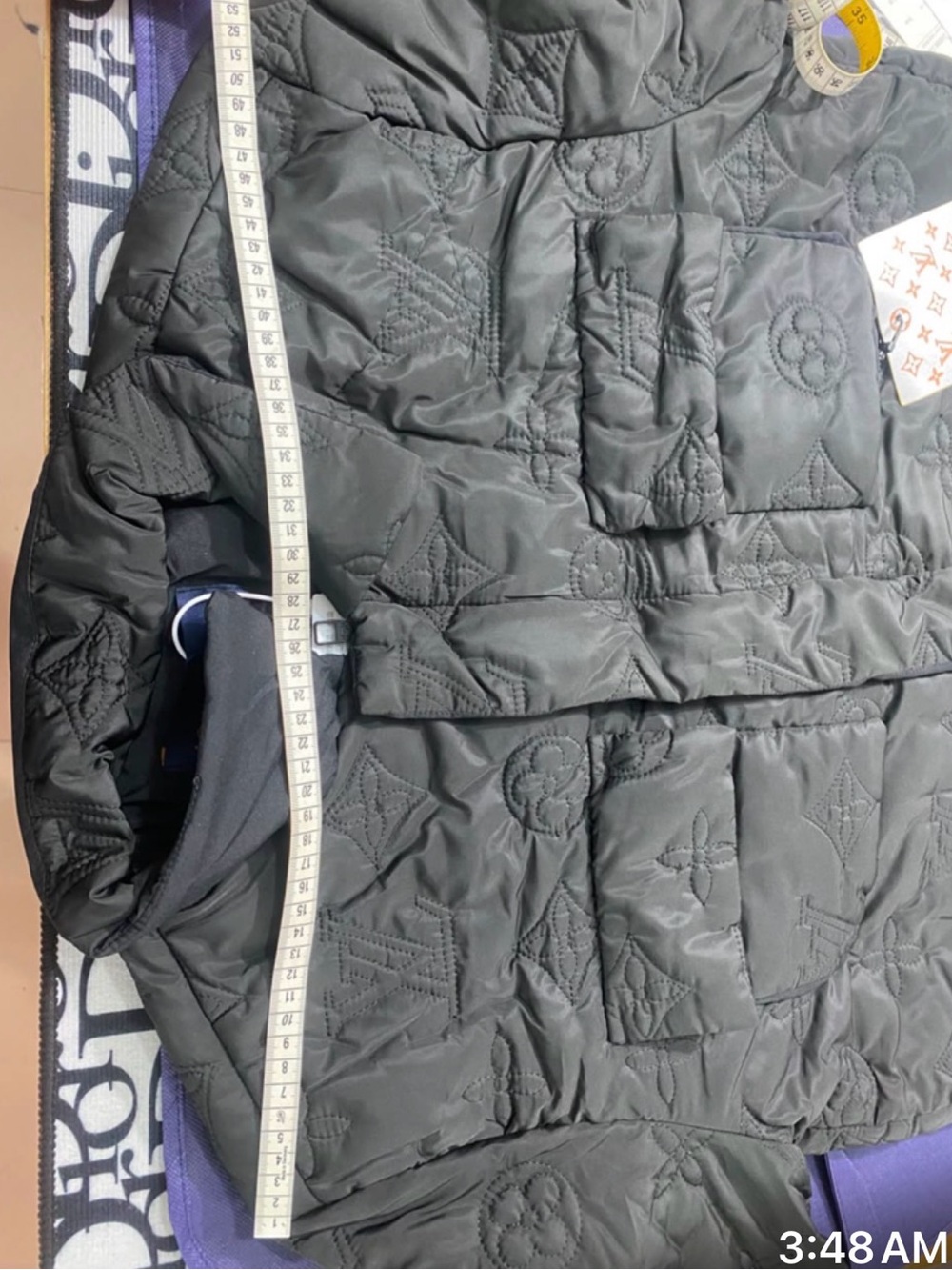 Louis Vuitton Black Quilted Monogram Bomber Jacket - Picture 7 of 8